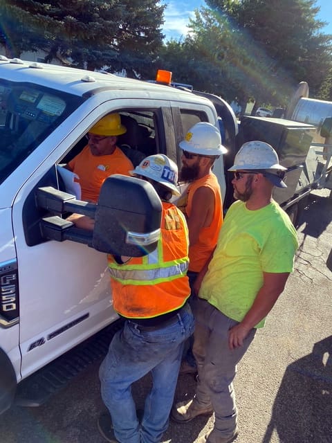 CTI Employees working in the field.
